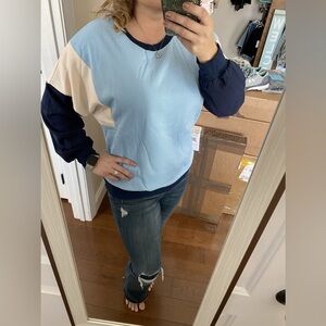 NWT baby blue sweatshirt size medium